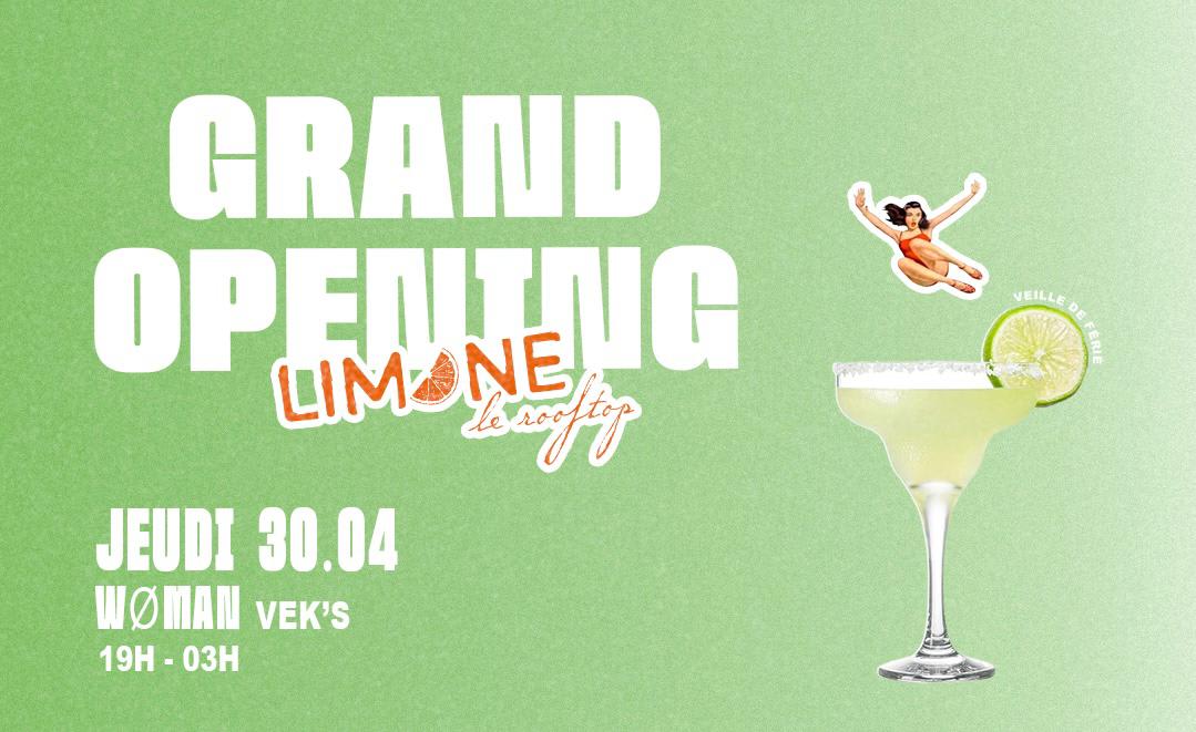 Limone Rooftop X Opening Saison 2026 - 30.04 Veille De Férié
