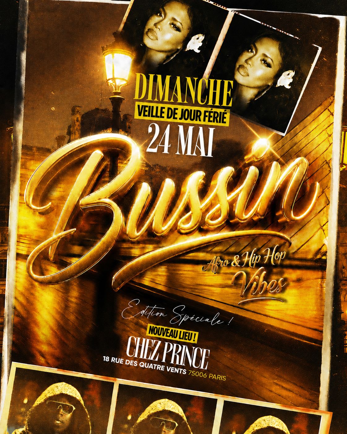 Bussin (Afro&Hiphop) - Nouveau Lieu + Veille De Jour Ferie