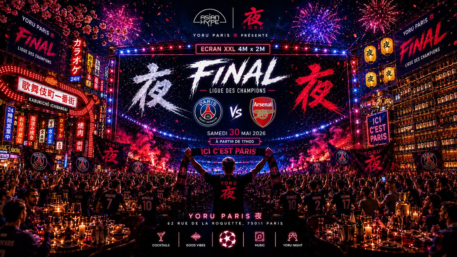 Fanzone Yoru Bastille : Finale Psg Vs Arsenal