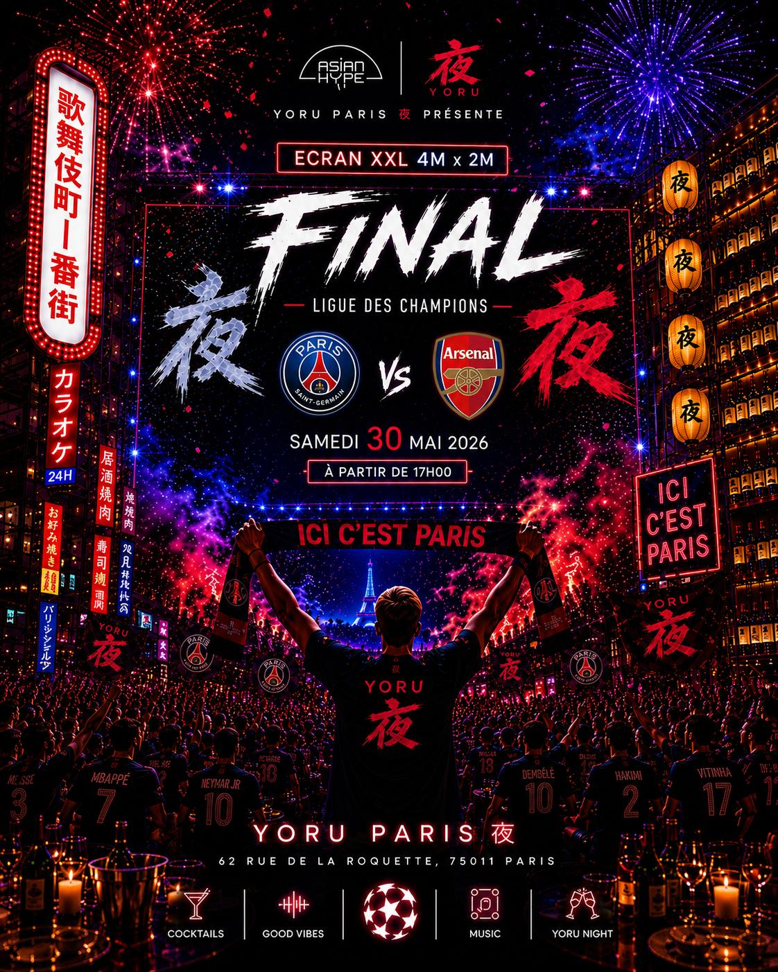 Finale Psg Vs Arsenal Au Yoru Bastille
