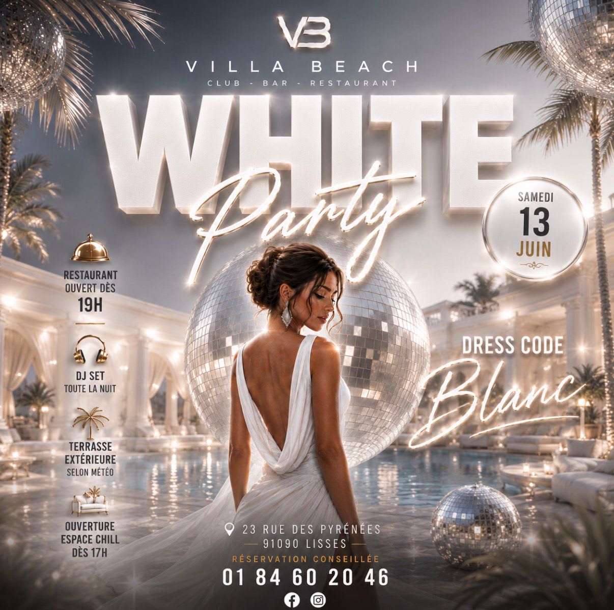 Villa White Party – Soirée Blanche Exceptionnelle