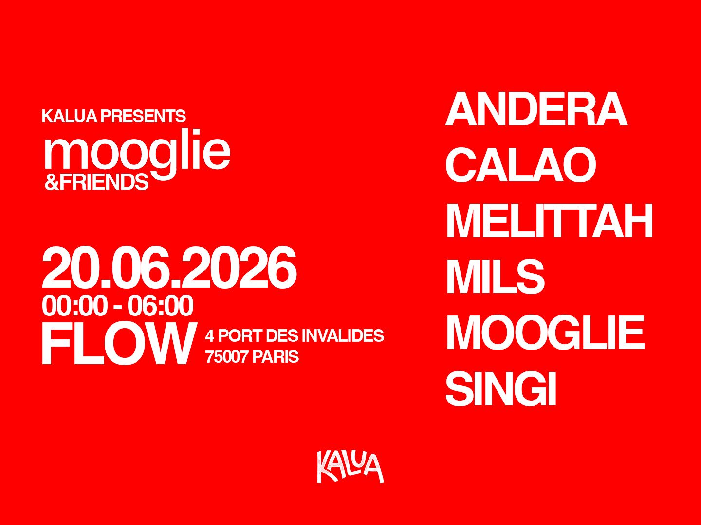 Kalua Presents : Mooglie & Friends - Fête De La Musique