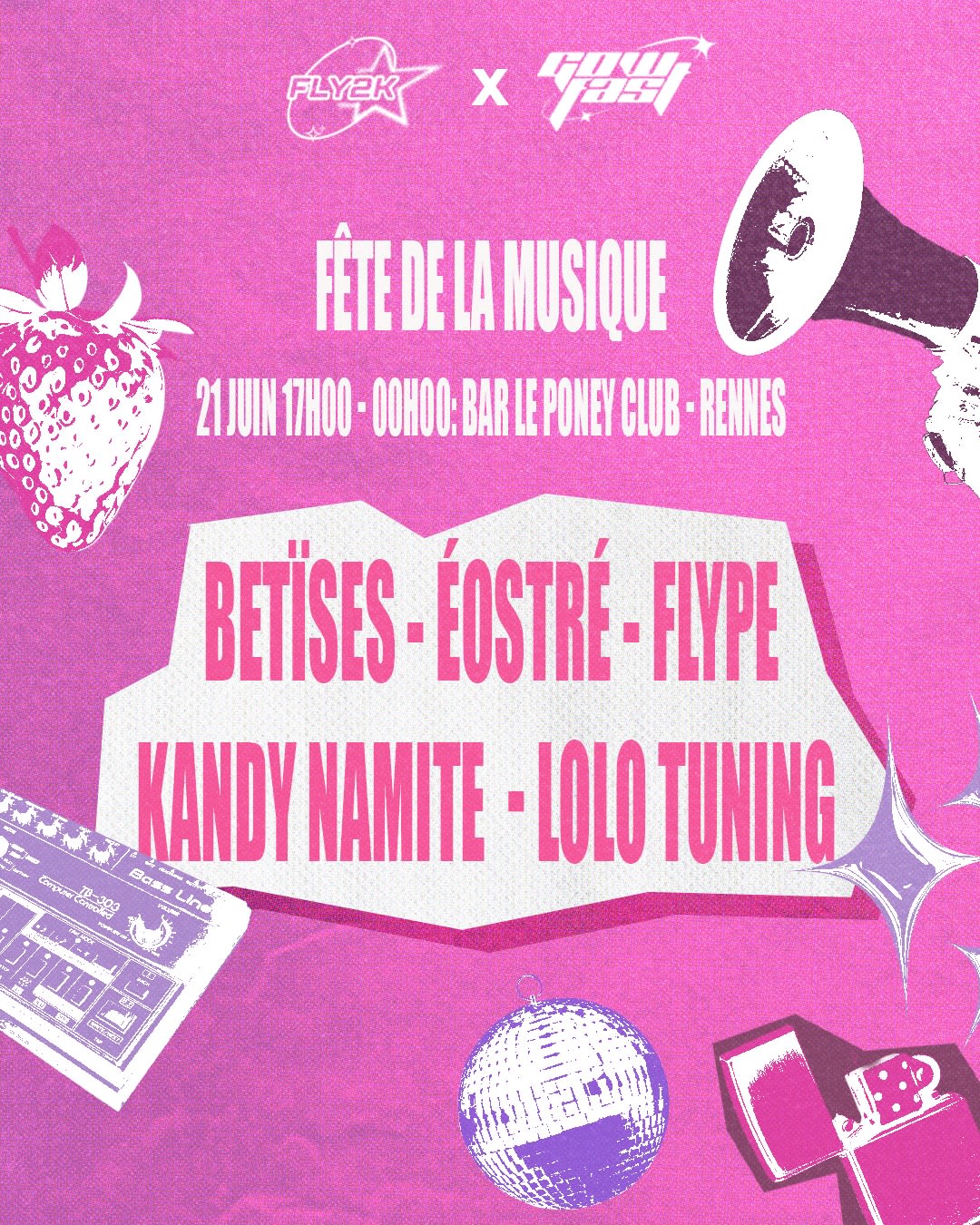 Fête De La Musique Rennes - Fly2k X Gow Fast