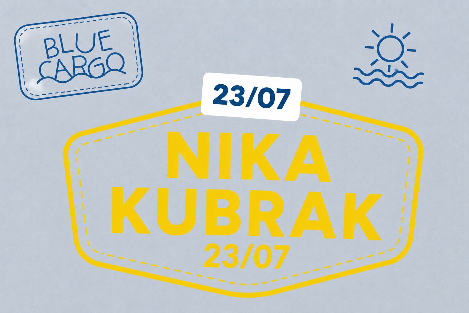 Le Blue Cargo Invite Nika Kubrak