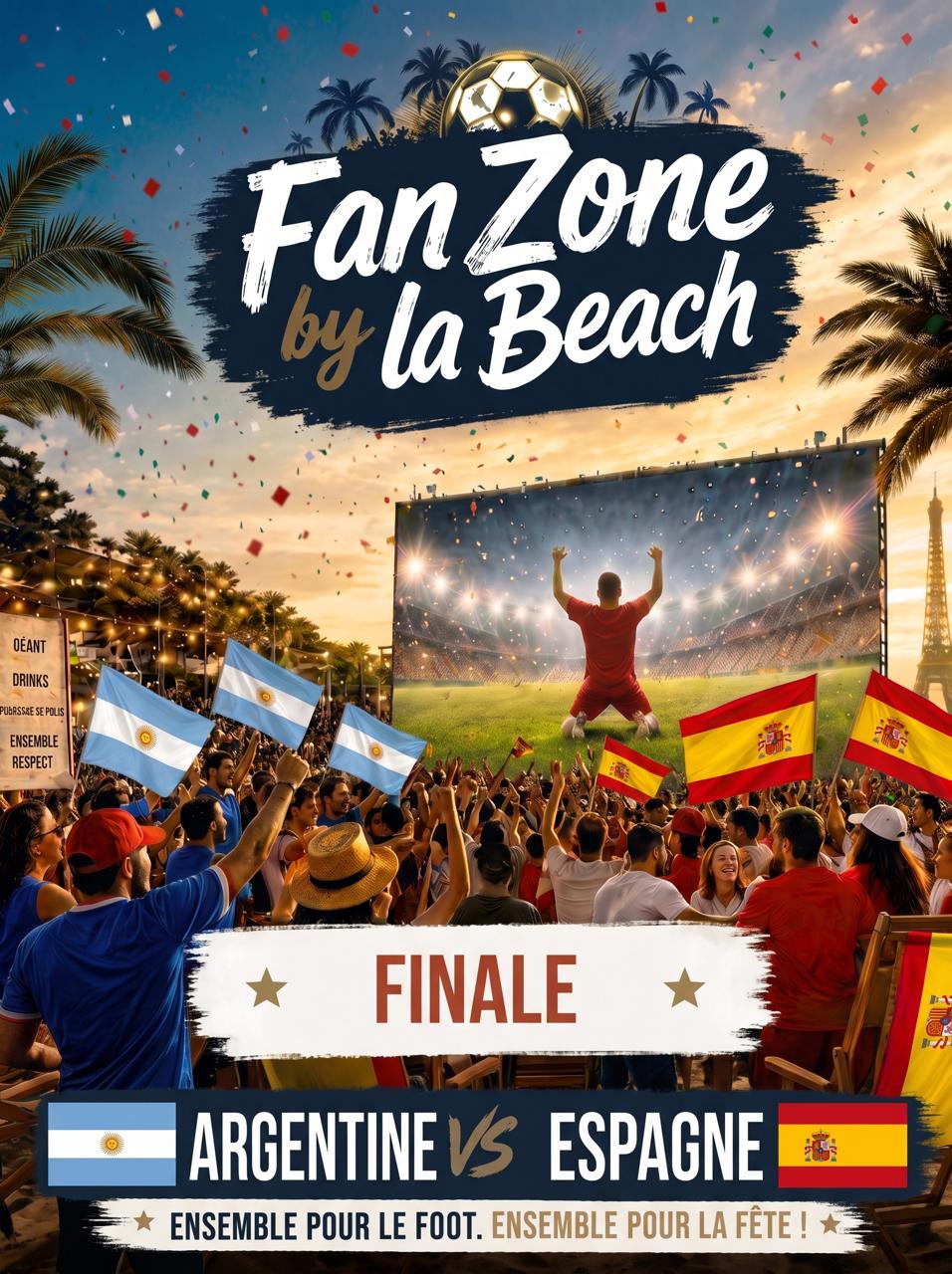 Finale Coupe Du Monde 🇪🇸Espagne - Argentine🇦🇷 @La Beach