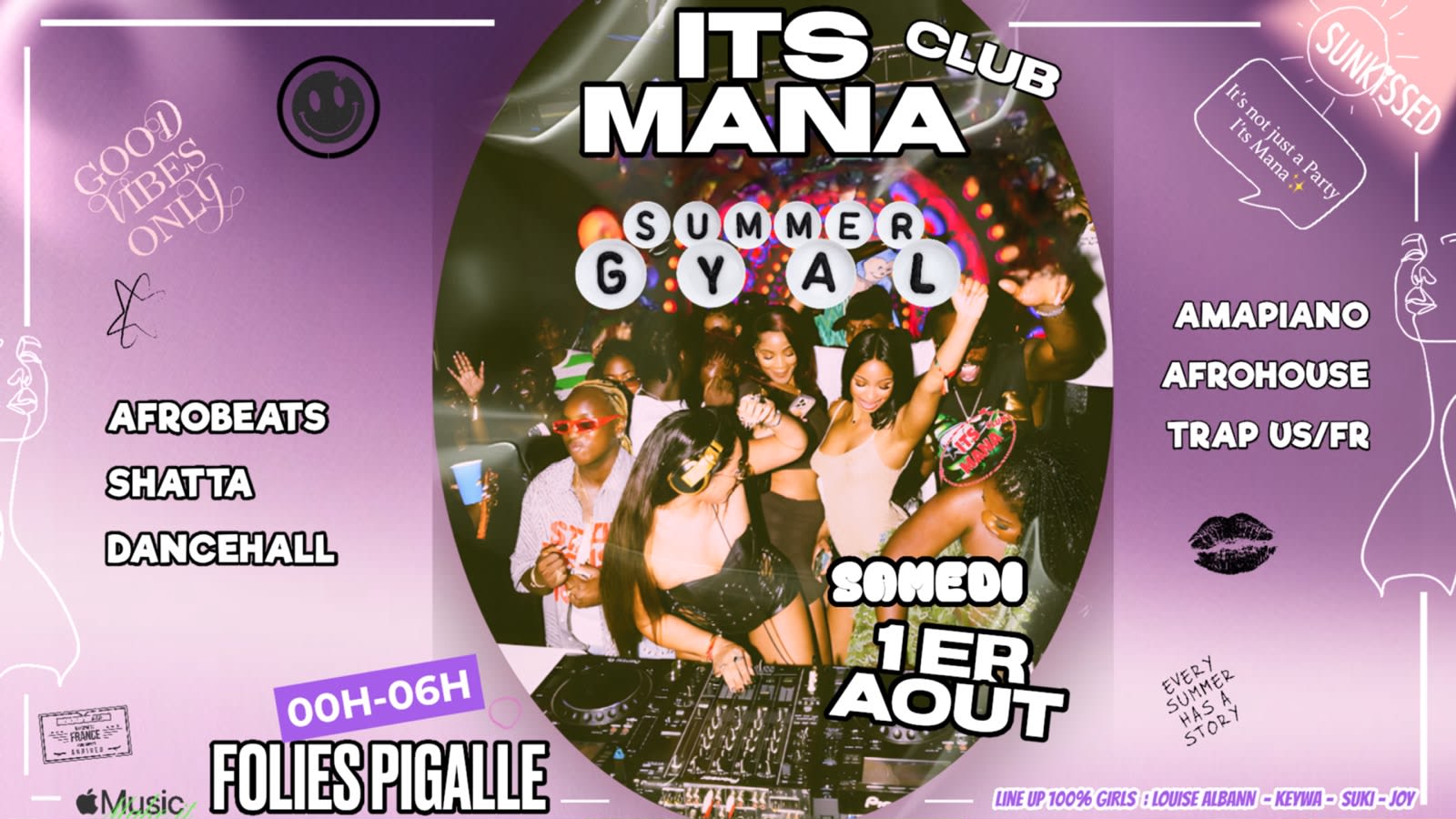 Itsmana.Club X Summer Gyal- Samedi 1 Aout - Folies Pigalle