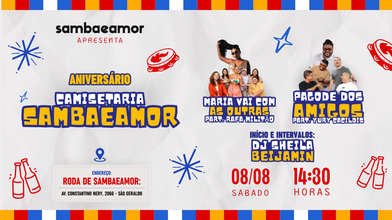 Roda De Sambaeamor: Aniversário Camisetaria!