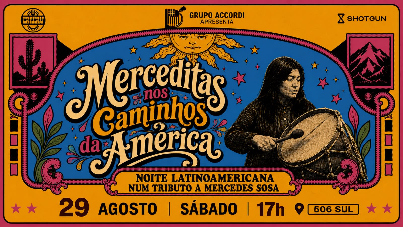 Grupo Accordi Toca Mercedes Sosa Nos Caminhos Da America
