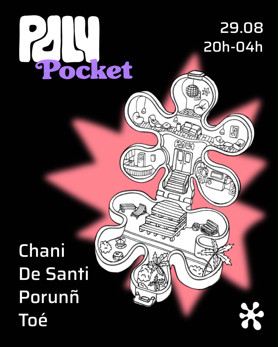 Poly • Pocket : Chani, De Santi, Porunñ, Toé