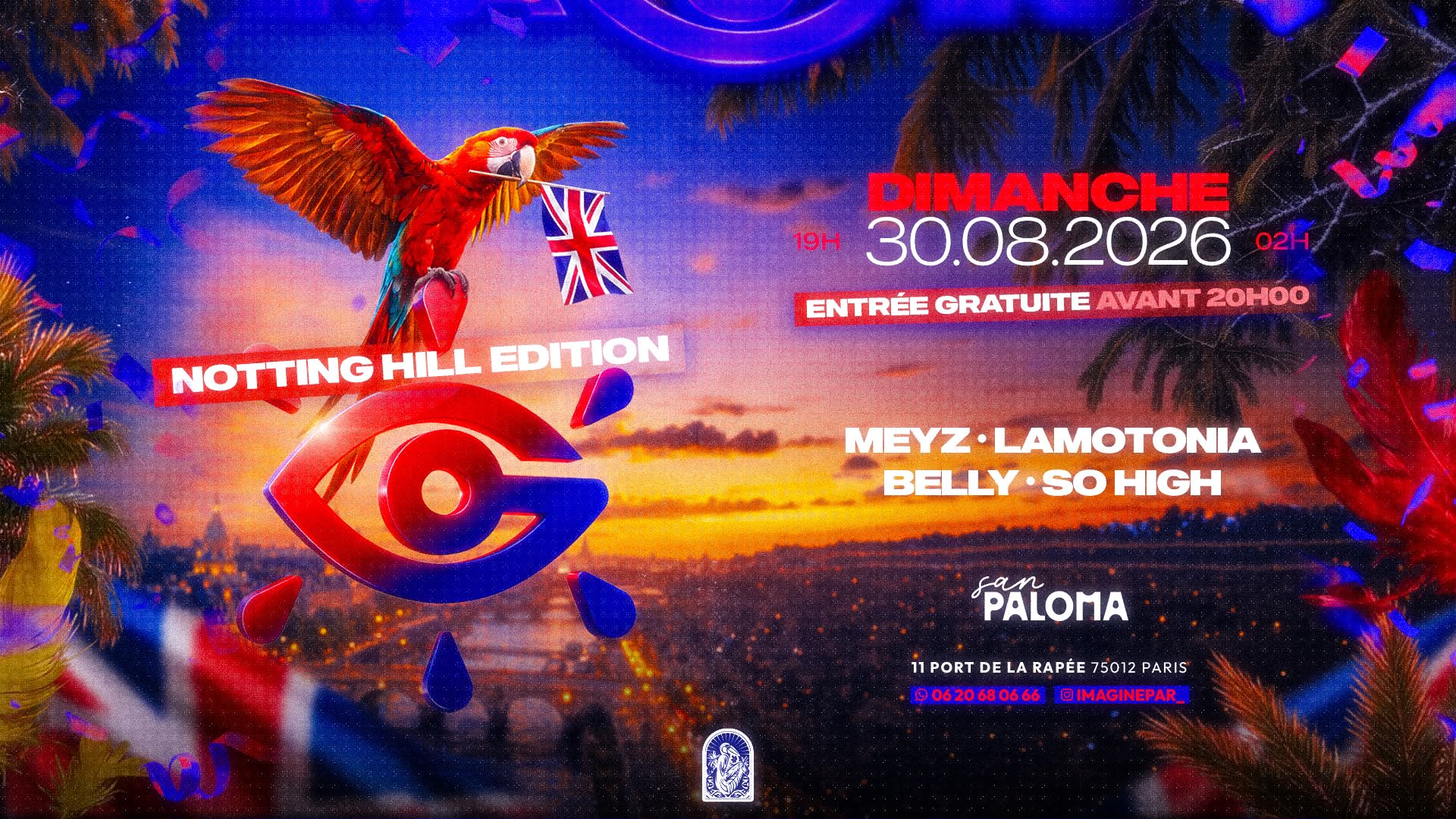 Imagine Paris - Carnaval Edition - Dimanche 30 Août