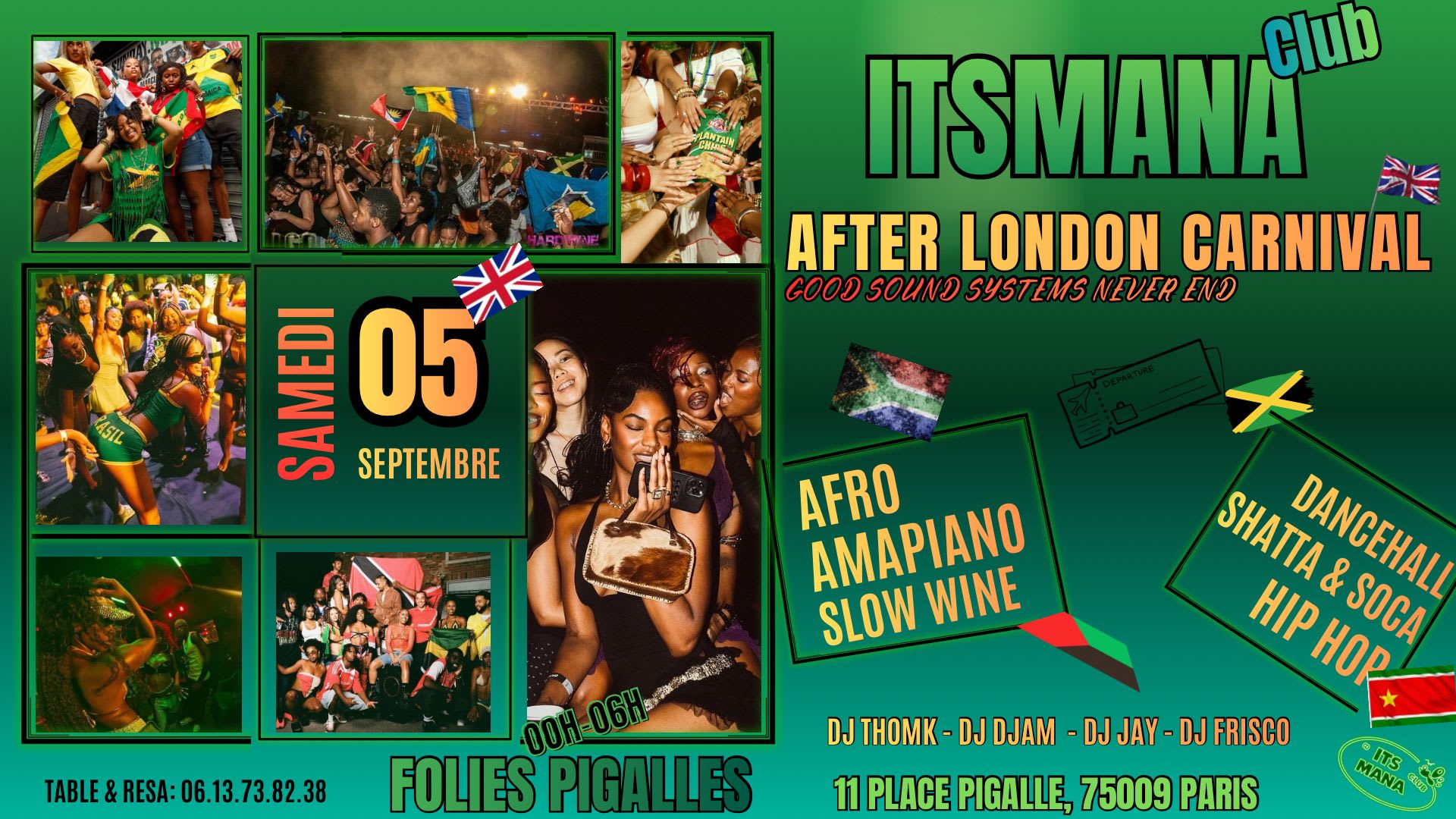 After London Carnival X Itsmana.Club - Samedi 5 Septembre