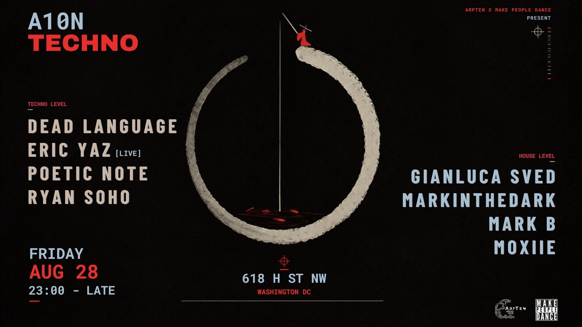 A10n Techno: Dead Language, Eric Yaz [Live], Poetic Note