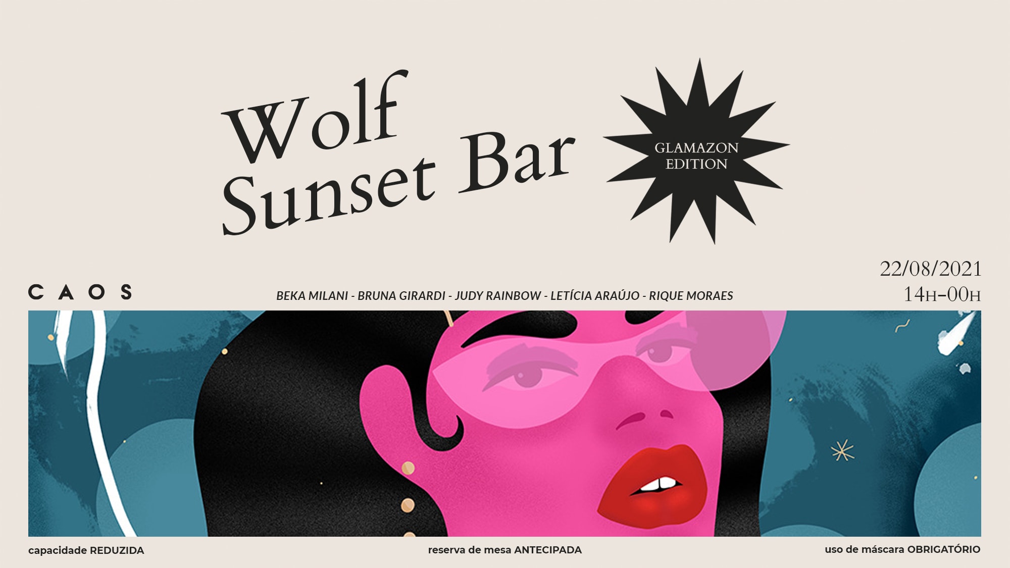 Wolf Sunset Bar Glamazon Edition