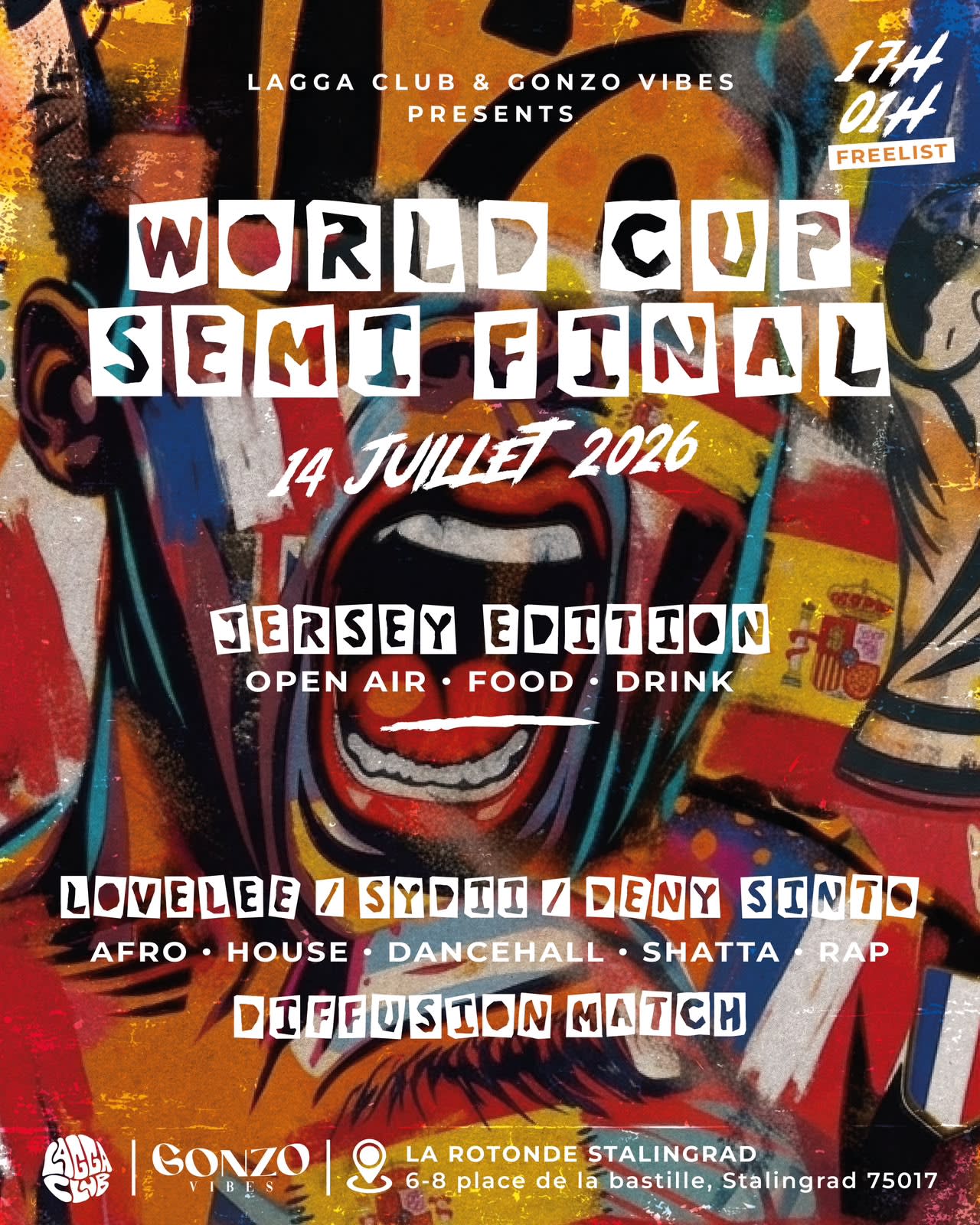 Lagga Club X Gonzo Vibes · Free Open Air & Match