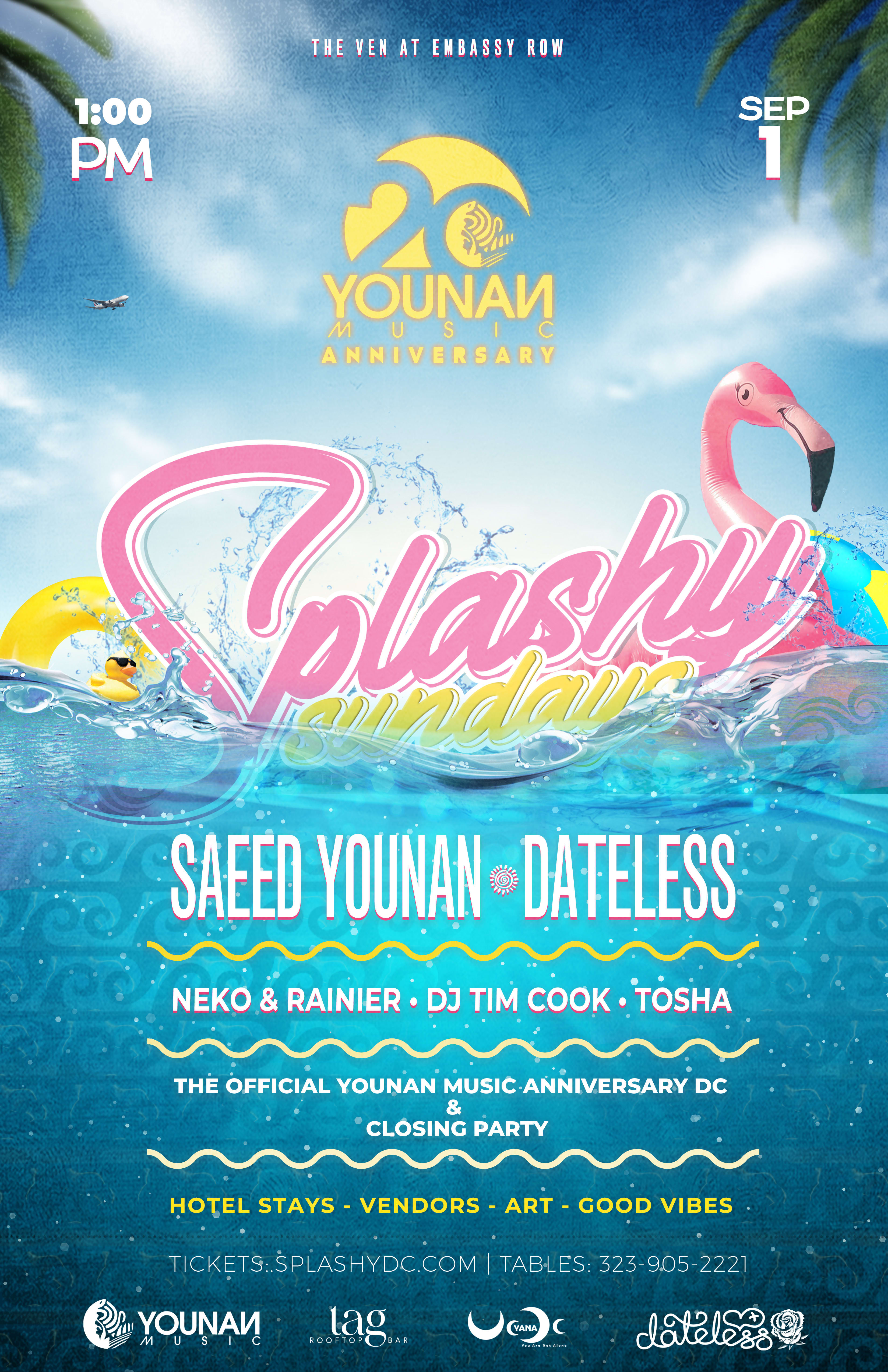 Ldw Pool Party: Splashy Sundays With Saeed Younan & Dateless