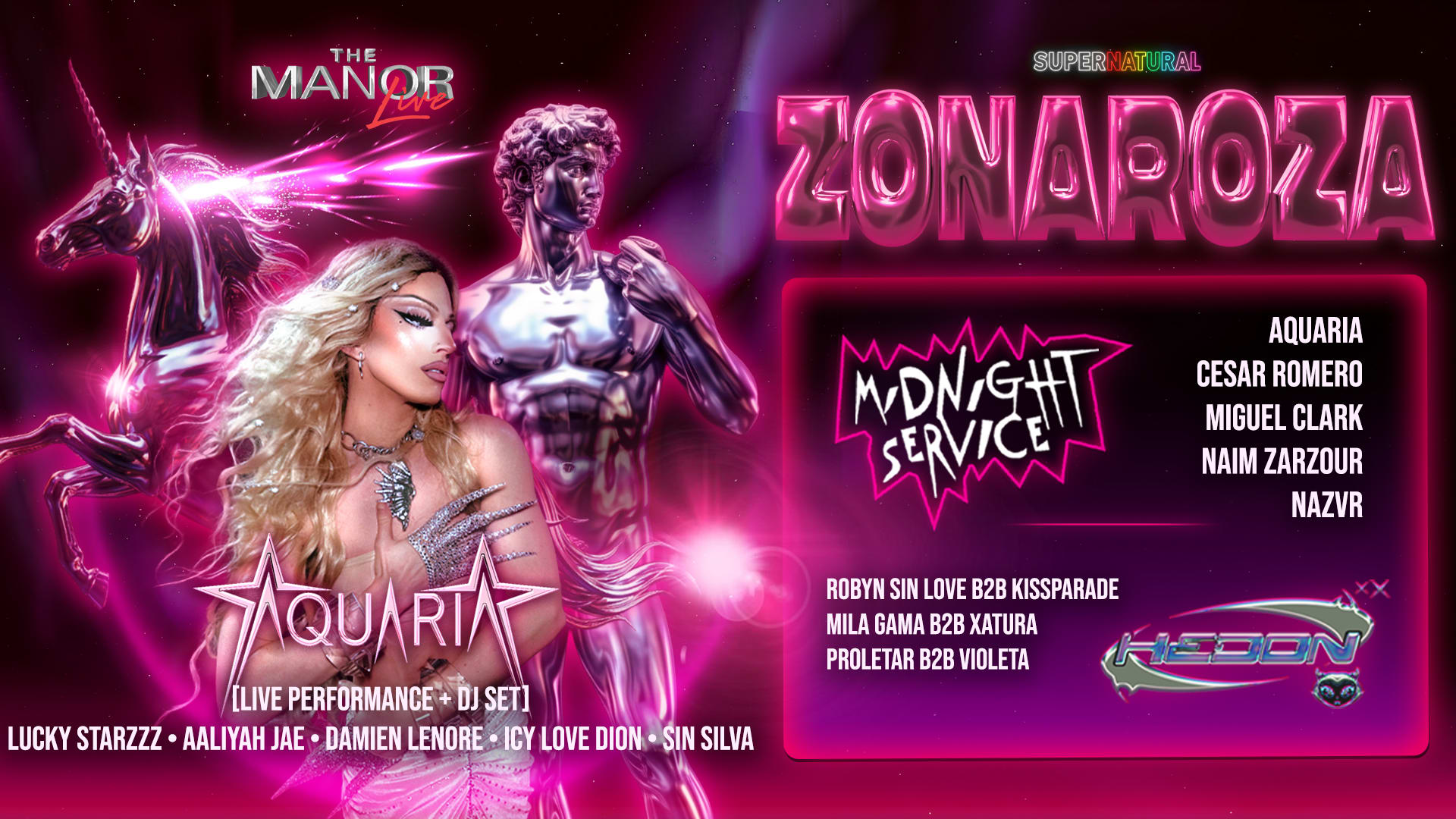 Zonaroza: Ft. Aquaria + Midnight Service X Hedon