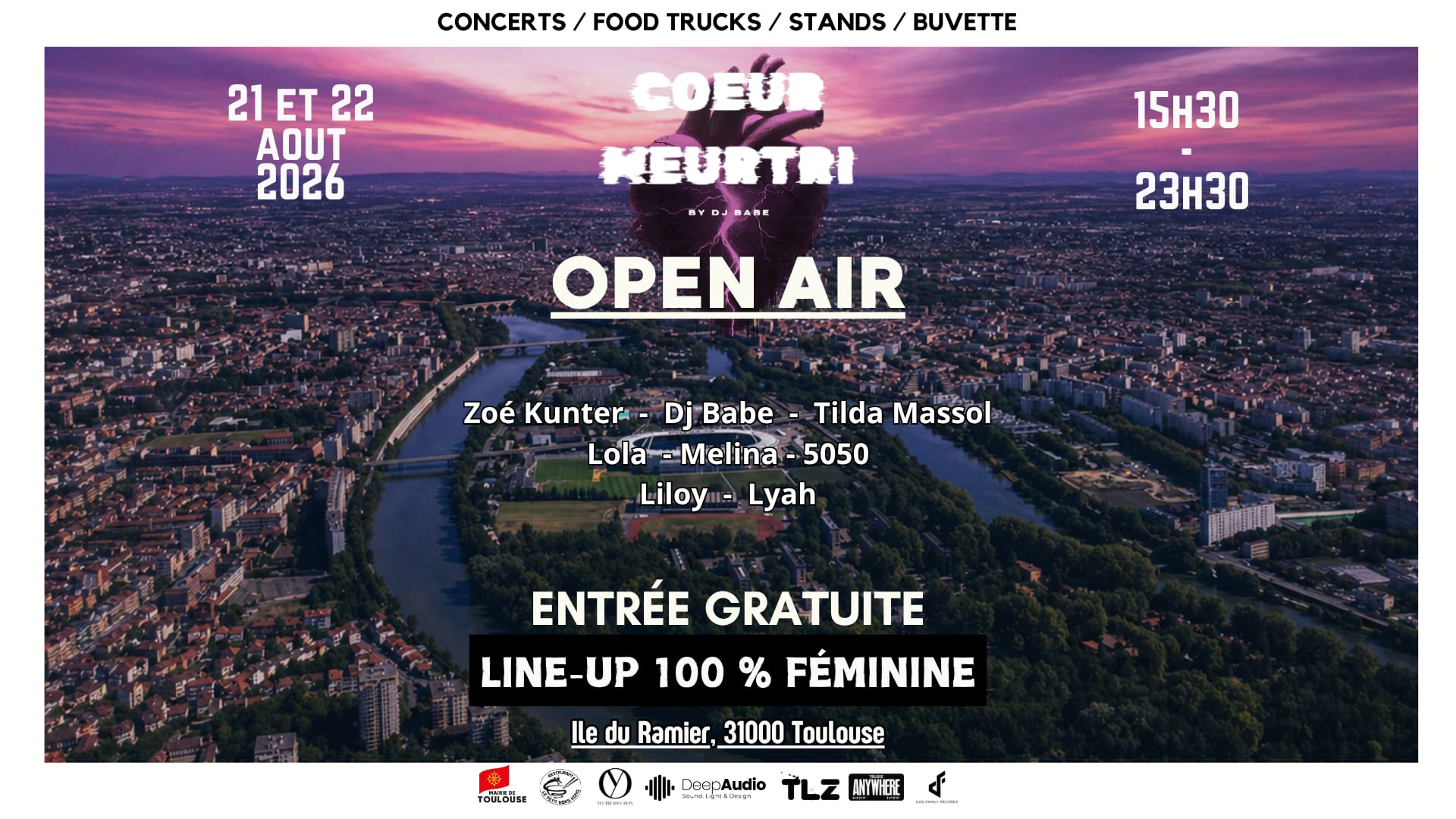 Coeur Meurtri — Open Air 2026 Gratuit