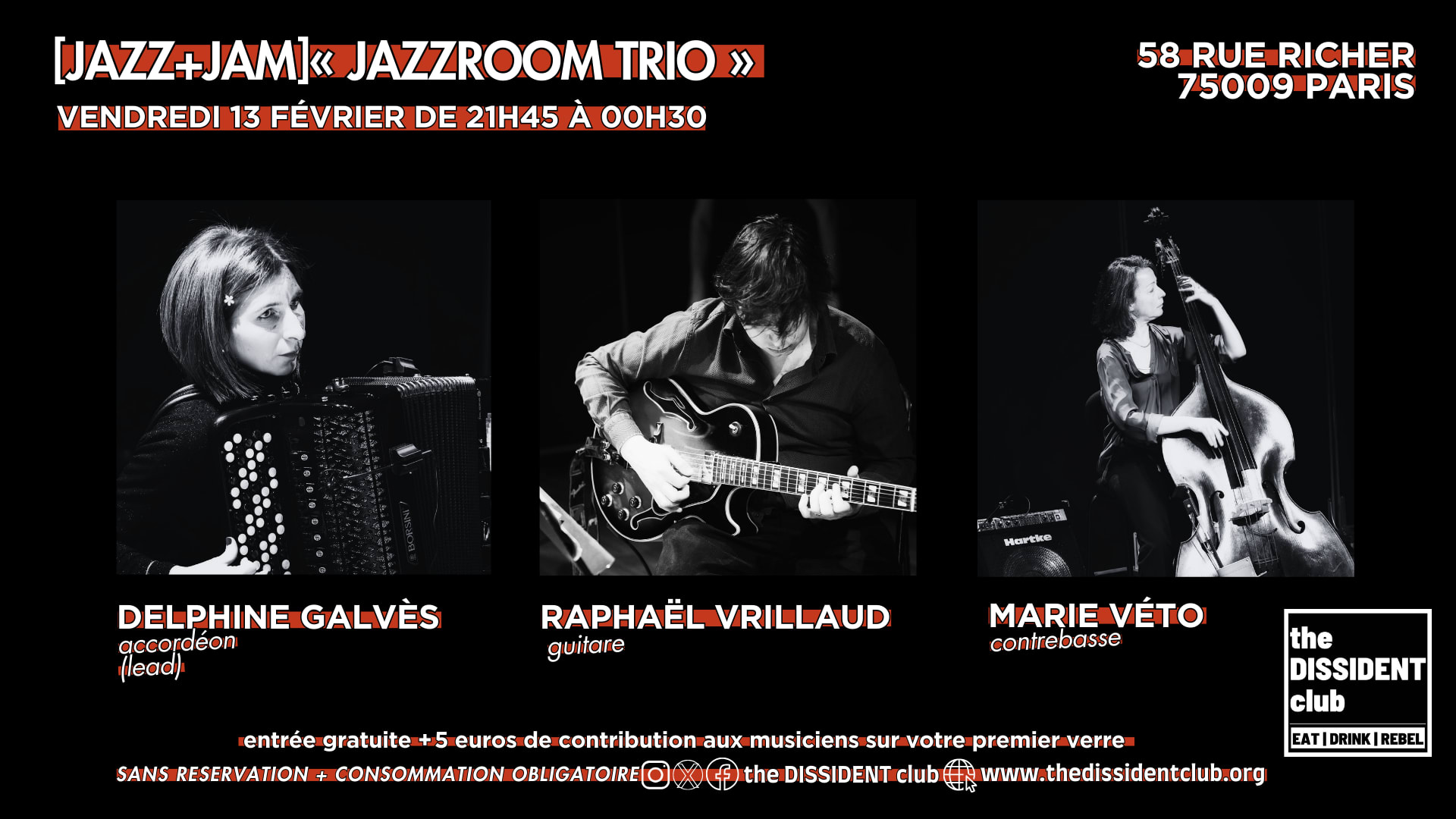 [Jazz+Jam] «Jazzroom Trio »