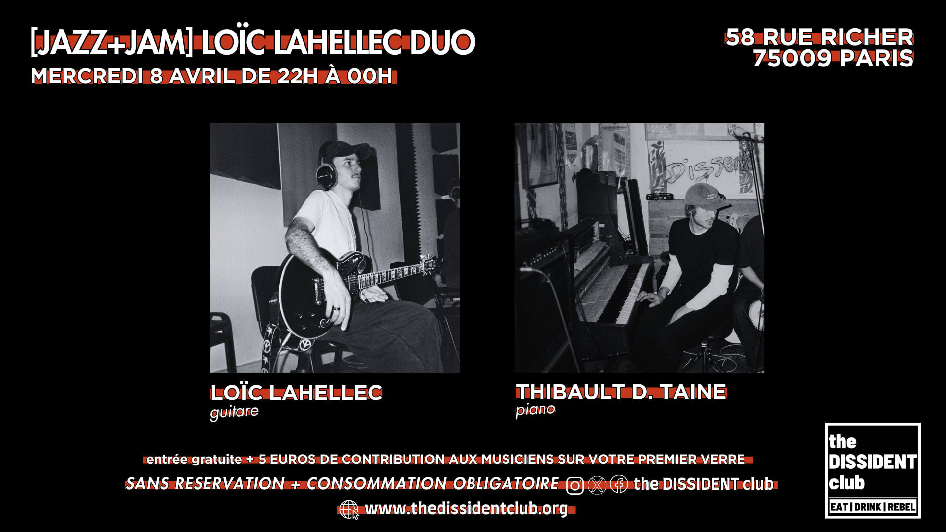 [Jazz+Jam] Loïc Lahellec Duo