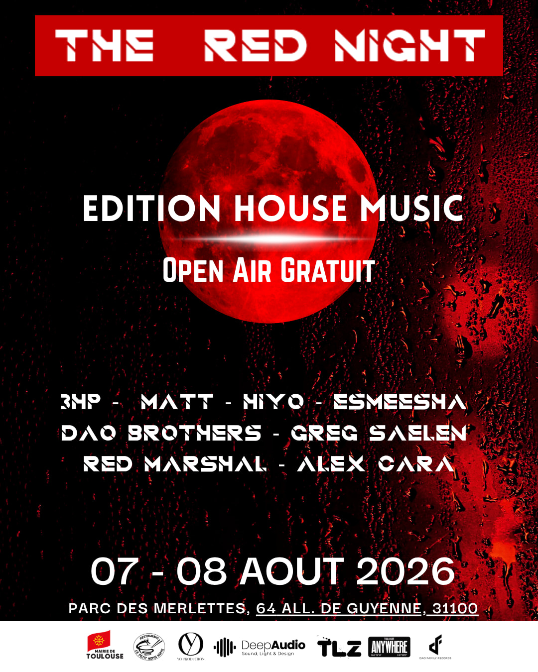 🔴 The Red Night – Open Air Gratuit 2026 🔴