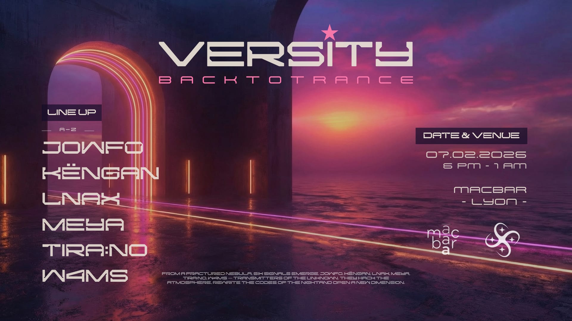 Versity: Back To Trance W/ Këngan,Meya,Jowf0,Tira:No,W4ms...