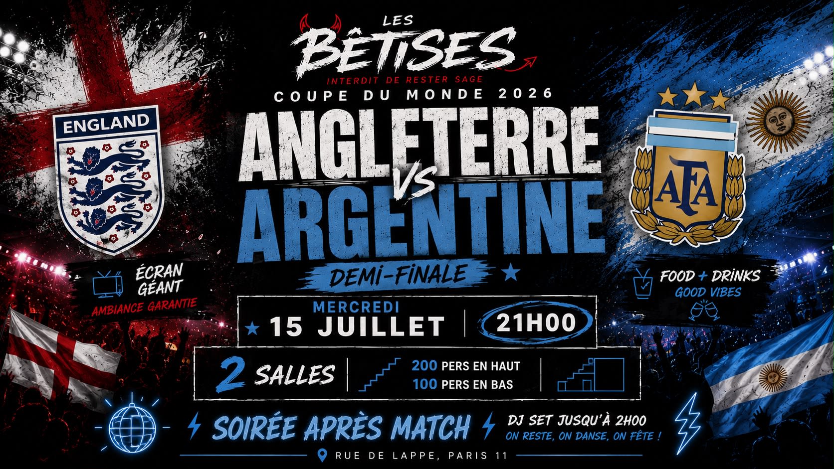 Angleterre Vs Argentine - Coupe Du Monde 2026 @Les Bêti…