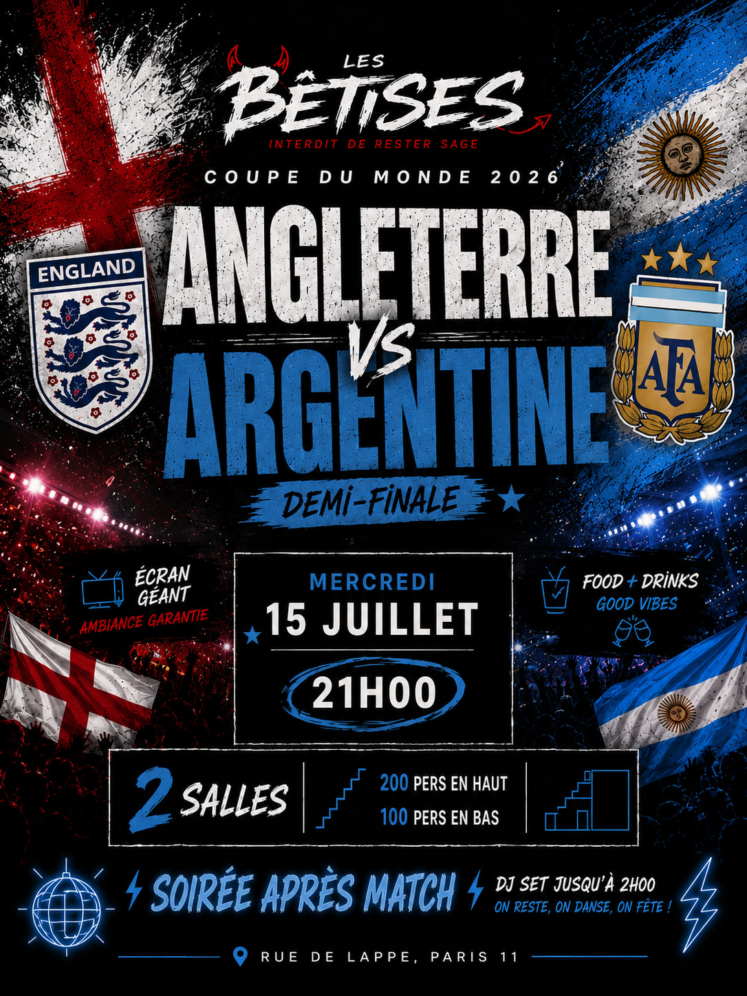 Angleterre Vs Argentine - Coupe Du Monde 2026 @Les Bêti…