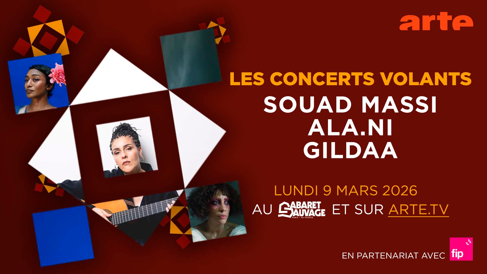 Concerts Volants : Souad Massi, Ala.Ni, Gildaa