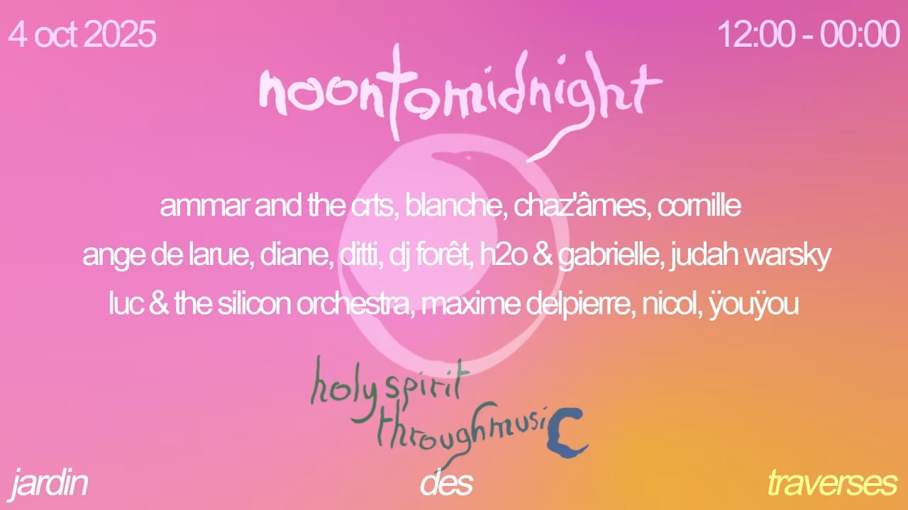 Jardin Des Traverses Presents: Noon To Midnight (Garten Closing Party)