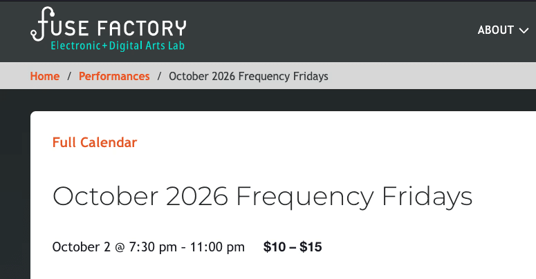 October 2026 Frequency Fridays
