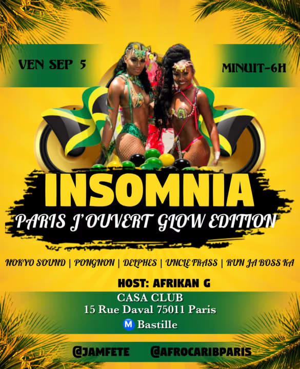 Insomnia Paris J'ouvret Glow Edition