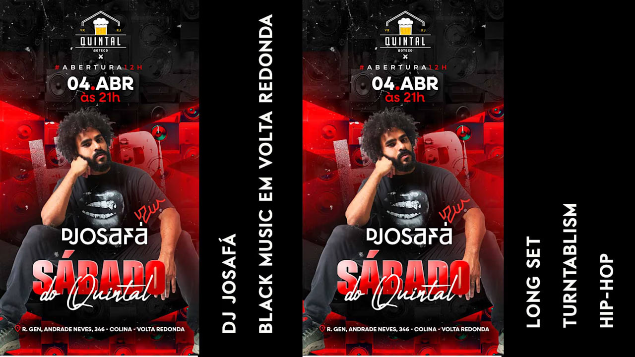 Garage, Afro House & Trap - Volta Redonda, Rio De Janeiro, Br - Dj Josafá - Quintal Boteco