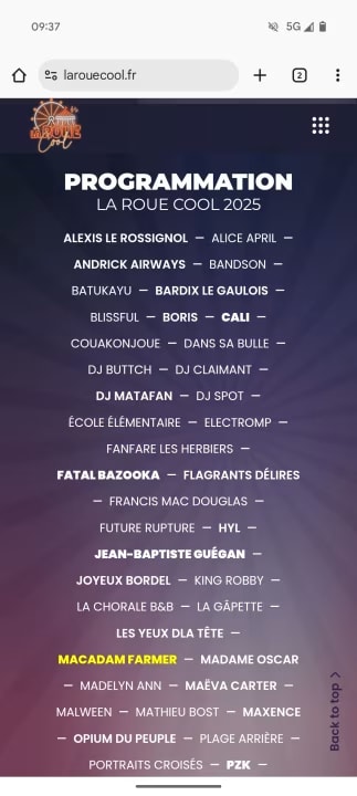 La Roue Cool 2025