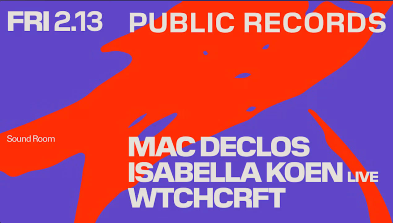 Mac Declos @ Public Records