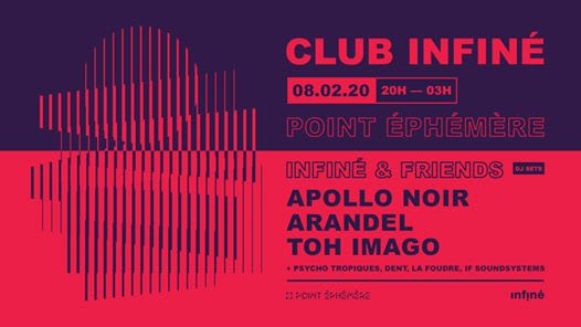 Club Infiné: Apollo Noir, Arandel, Toh Imago