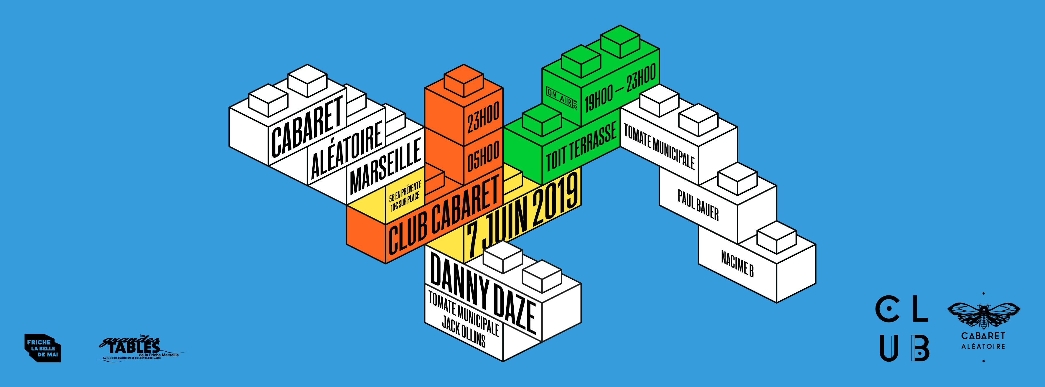 Club Cabaret X : Danny Daze + Tomate Municipale + Jack Ollins