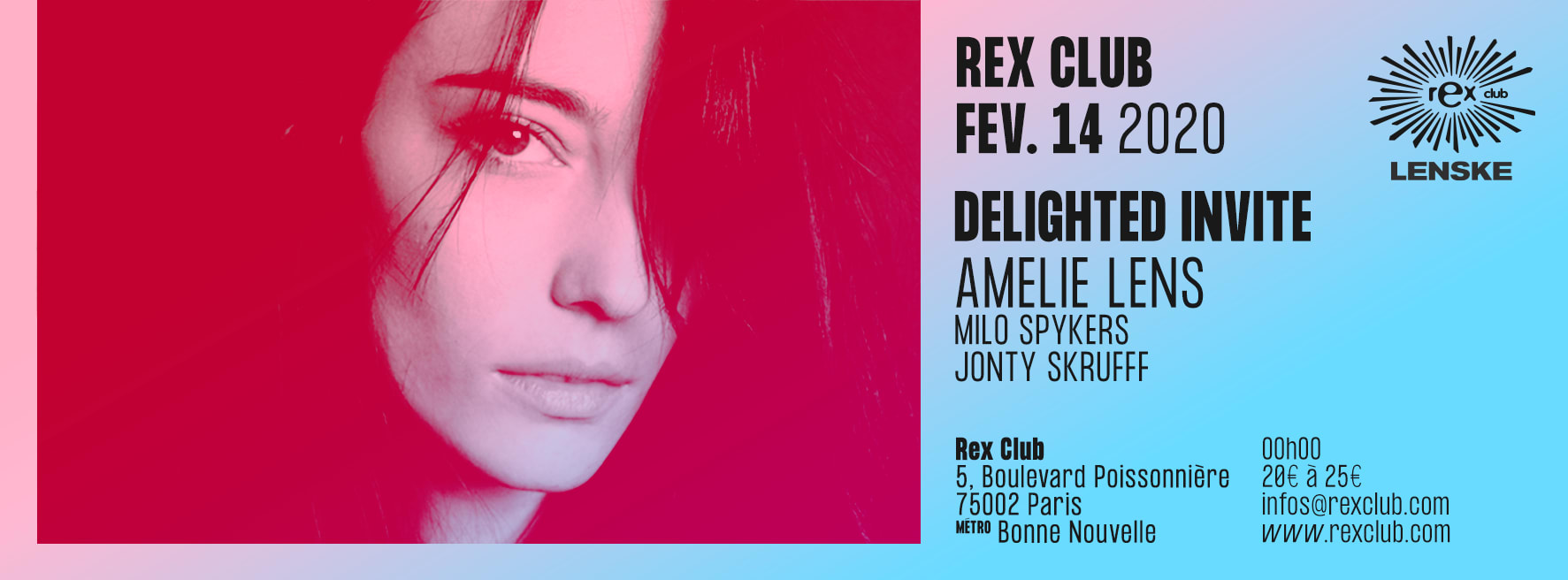 Delighted Invite: Amelie Lens, Milo Spykers, Jonty Skrufff
