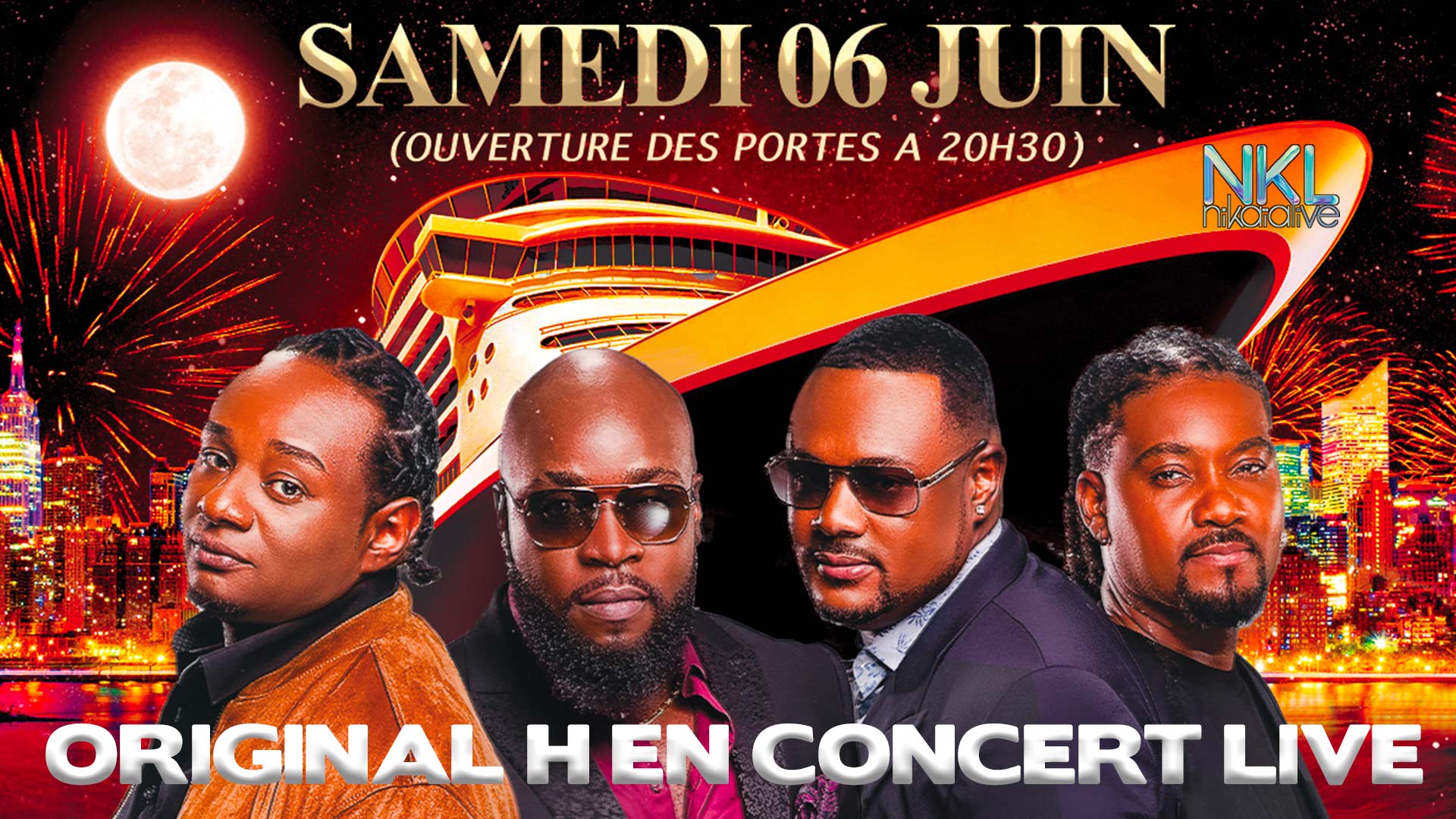 Les Escales Caraïbes / Original H En Concert @Nikaia Live
