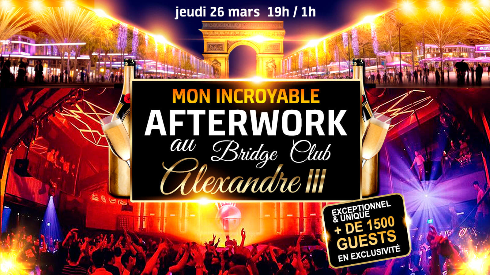 Le + Grand Afterwork De Paris Au Bridge Club 1600 Personnes