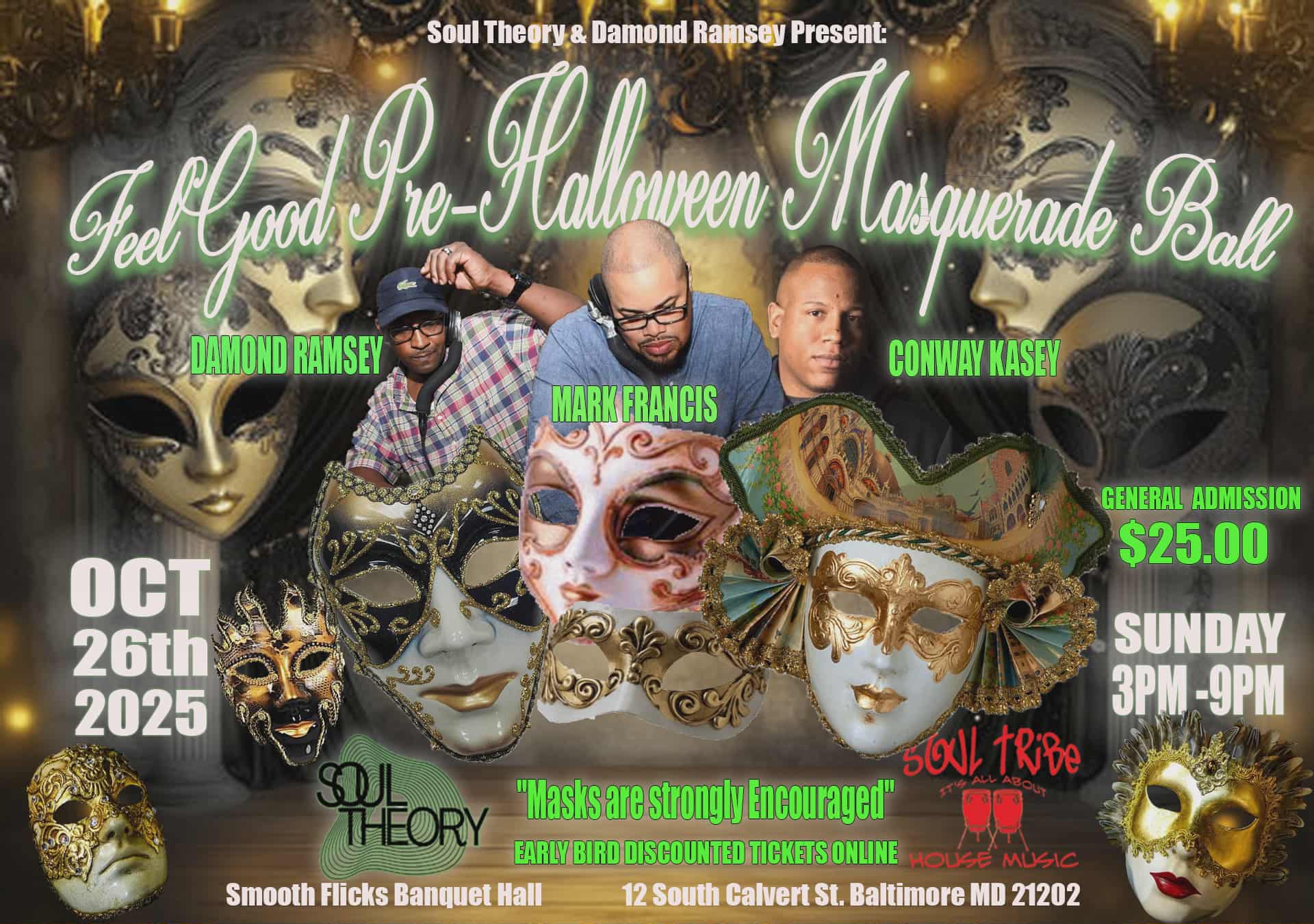 Feelgood 1st Annual Masquerade Ball Day Party