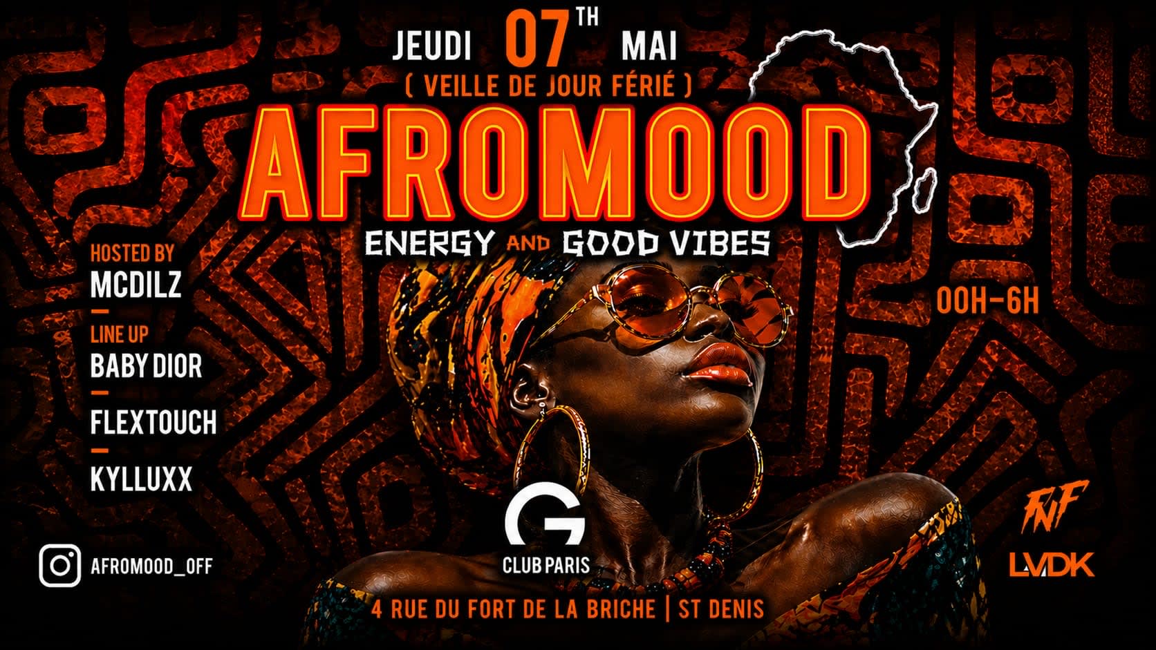 Afro Mood ( Veille De Jour Férié )  @ Gclub
