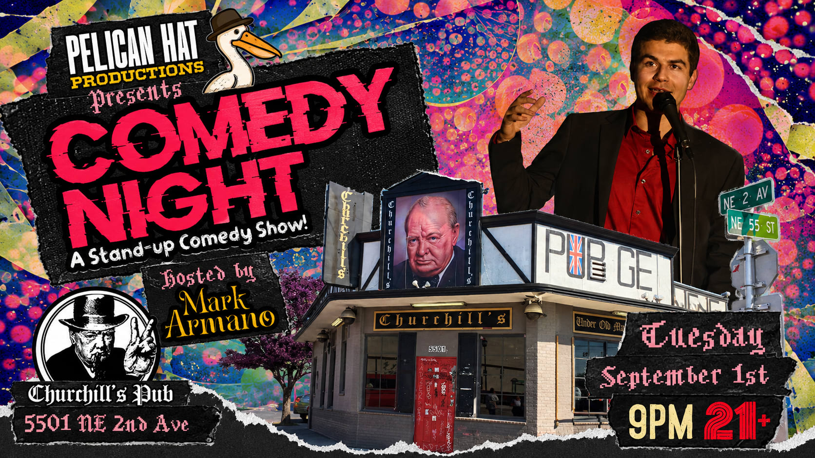 Comedy Night At Churchill's