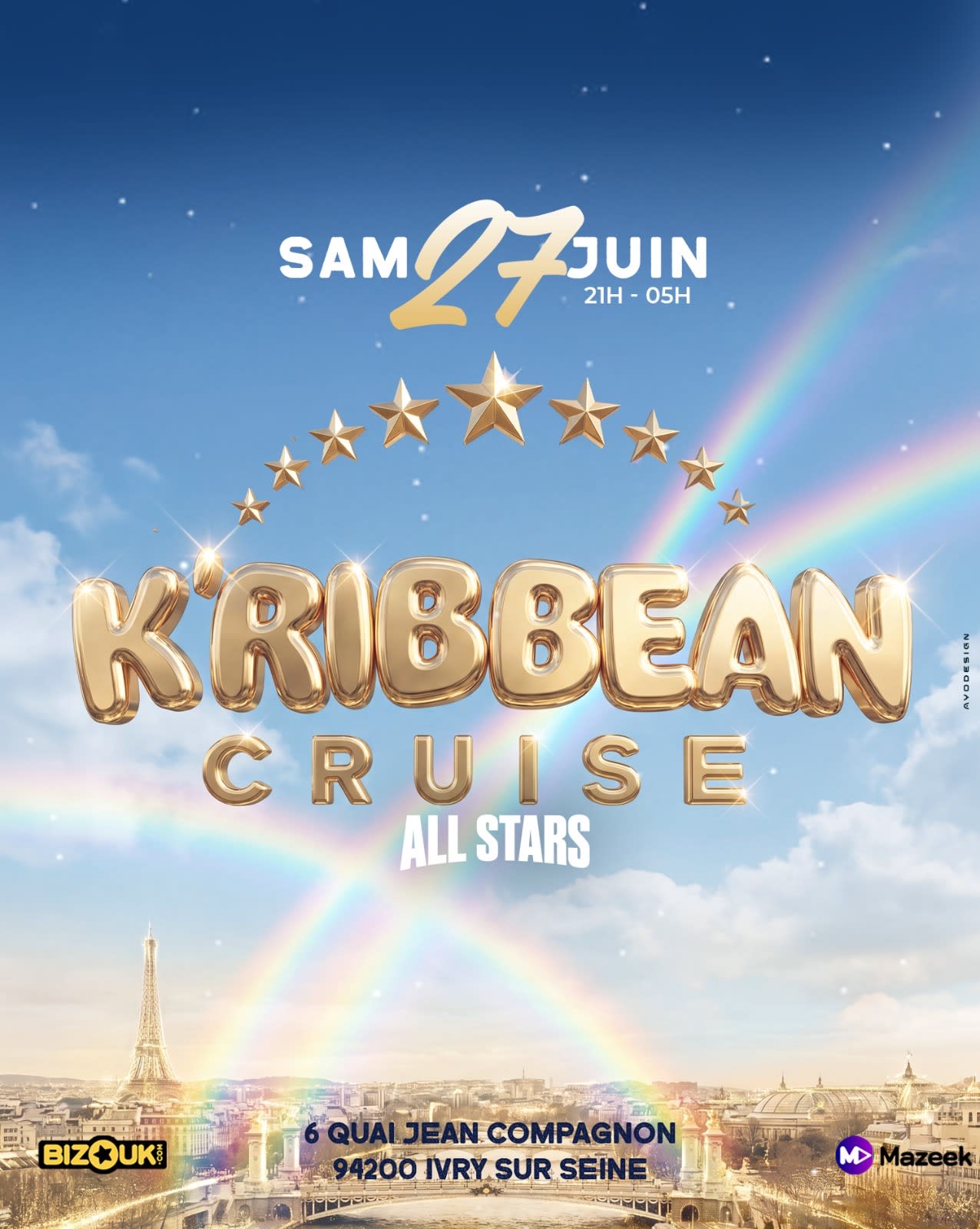 K’Ribbean Cruise | Croisière| Rooftop| Terrasse