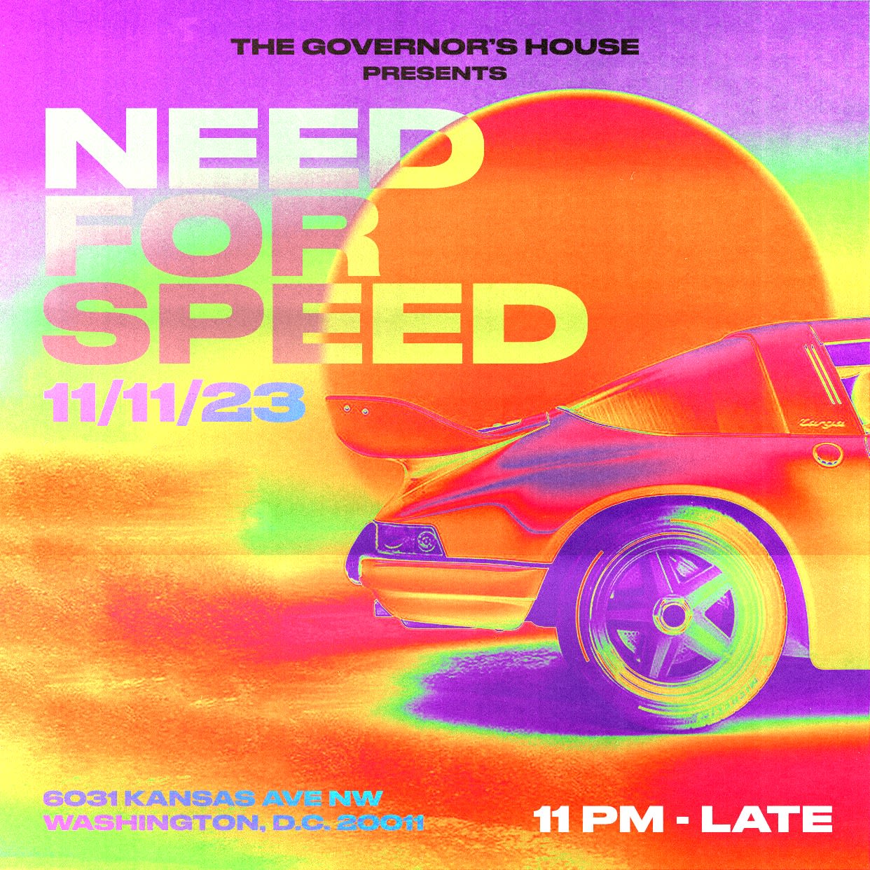 The Governor’S House Presents : Need For Speed