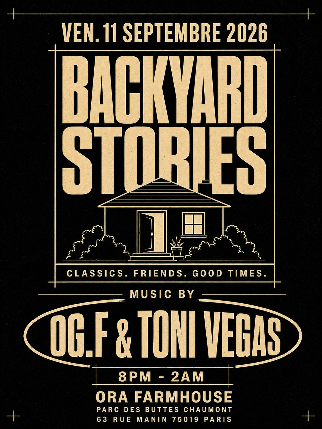 Backyard Stories - Ven. 11 Septembre 2026