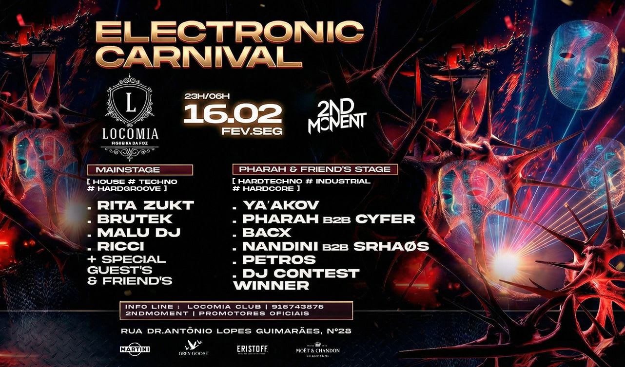 Electronic Carnival W/12 Djs At Locomia Club-Figueira Da Foz