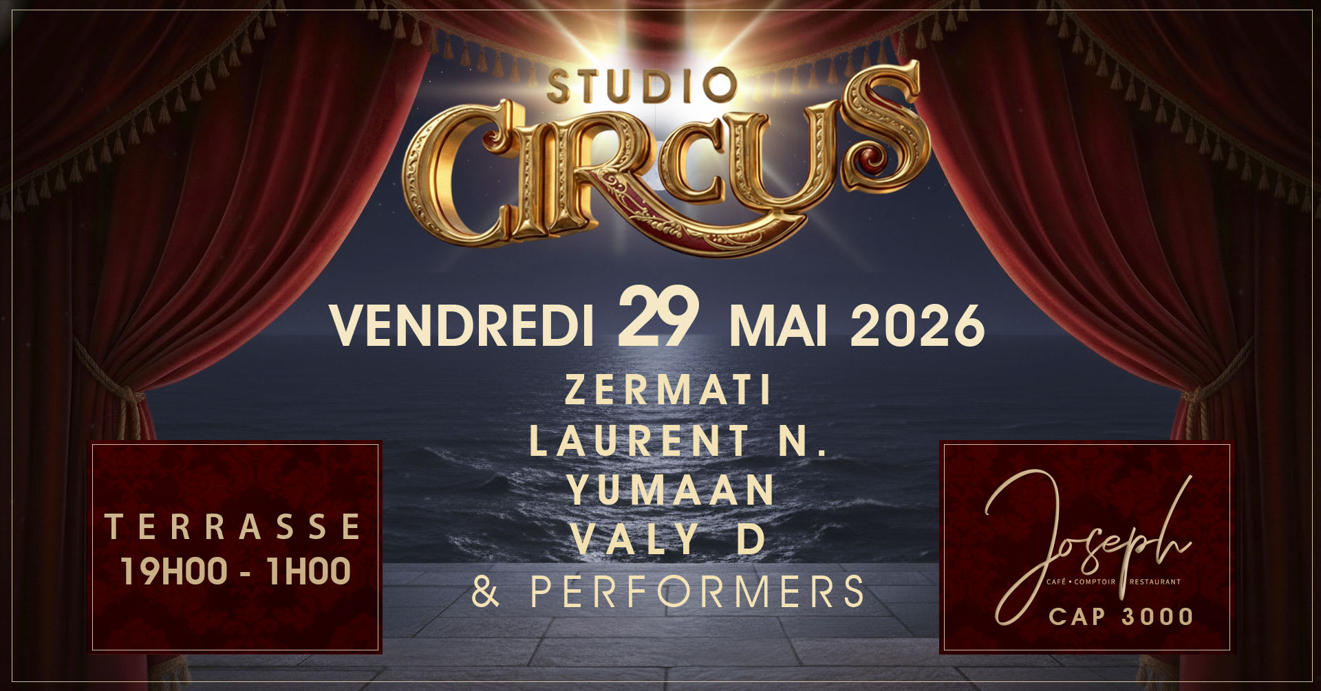 Studio Circus @ Joseph Cap 3000 - Vendredi 29 Mai