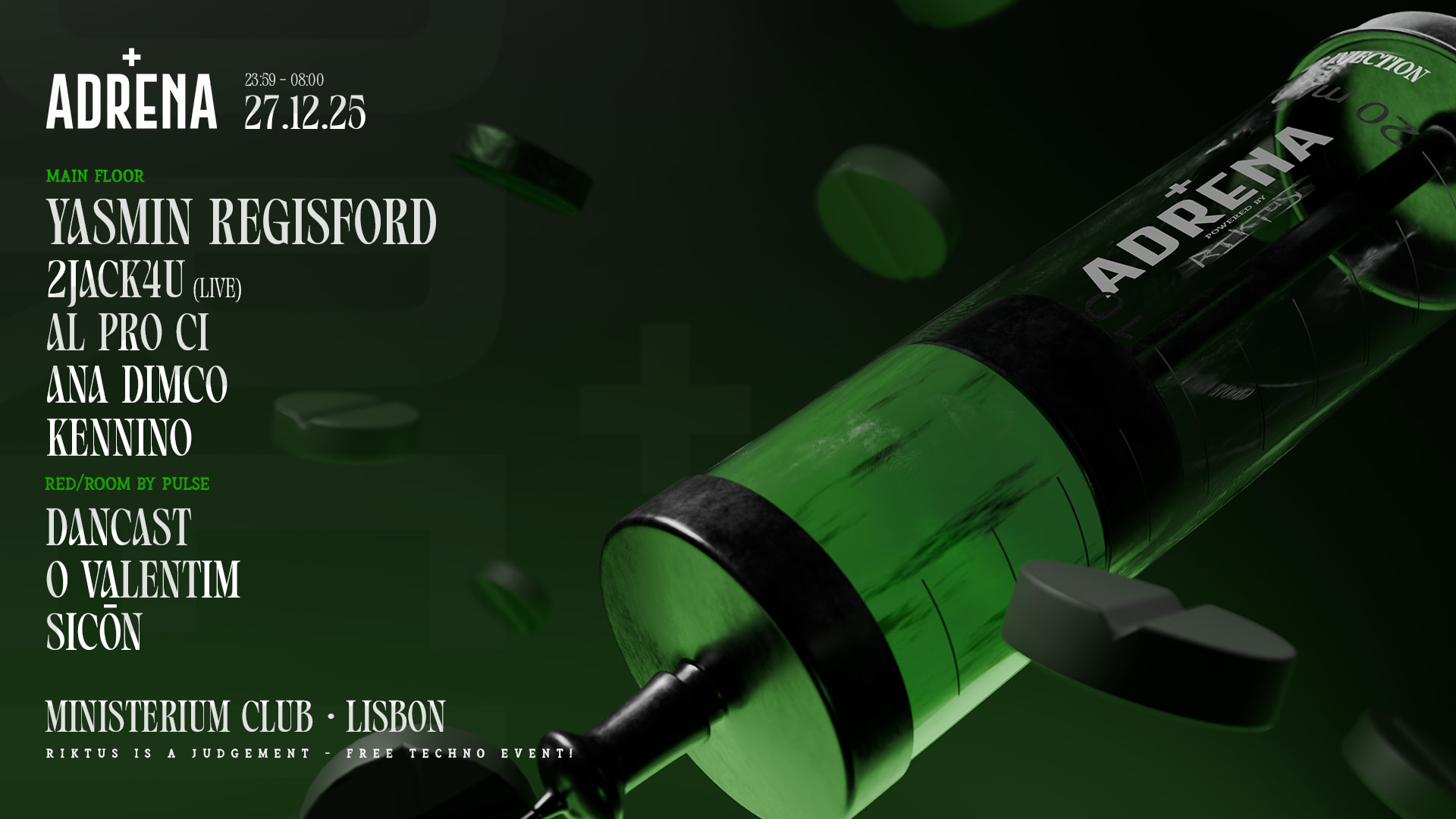 Adrena By Riktus With Yasmin Regisford (Fr), 2jack4u (Live)