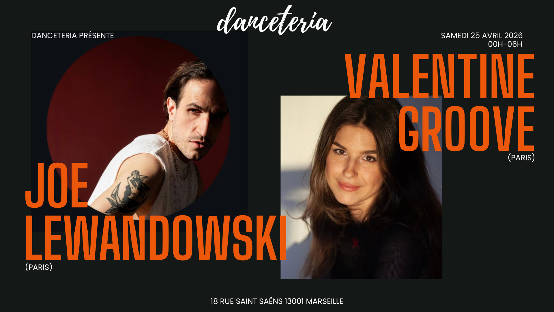 Joe Lewandowski (Paris) + Valentina Groove @ Danceteria