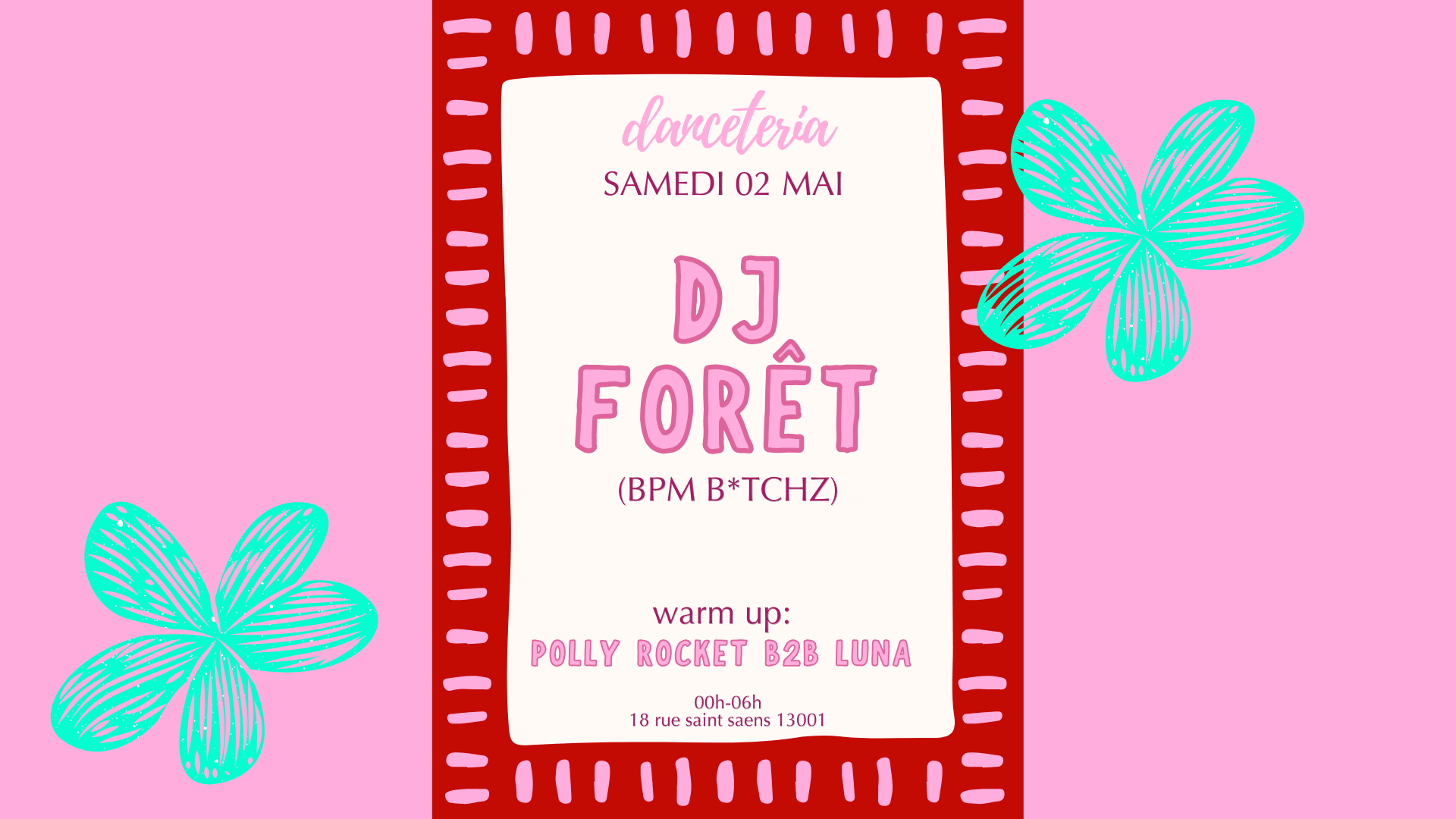 Dj Forêt + Polly Rocket B2b Luna @ Danceteria